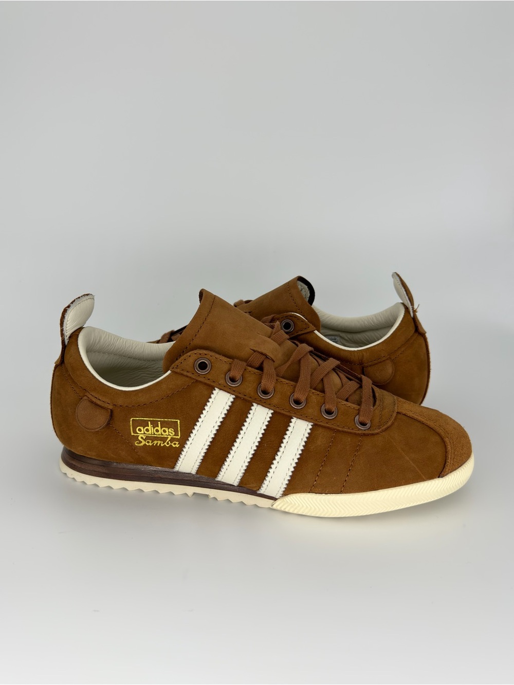 Adidas UNISEX ORIGINALS - Samba 62 - JI3219 Wild Brown/Off White Size 5.5